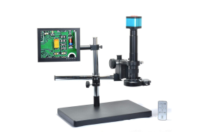 16MP HDMI USB Digital Industry Video Microscope Camera Set + Big Stand Universal bracket +300X C-MOUNT Lens+ 8" inch LCD Monitor