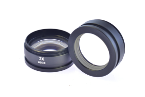 2X+0.5X WD30mm Auxiliary Objective Lens for Stereo Microscope Accessory Fitting Components Micro Objective Lens